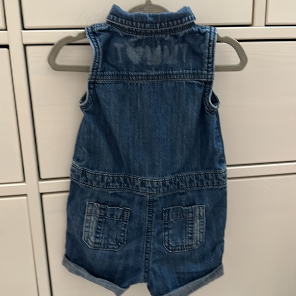 Tommy Hilfiger denim romper toddler - Picture 2 of 5